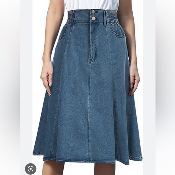 NWT | Denim midi skirt - Picture 2 of 16